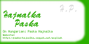 hajnalka paska business card